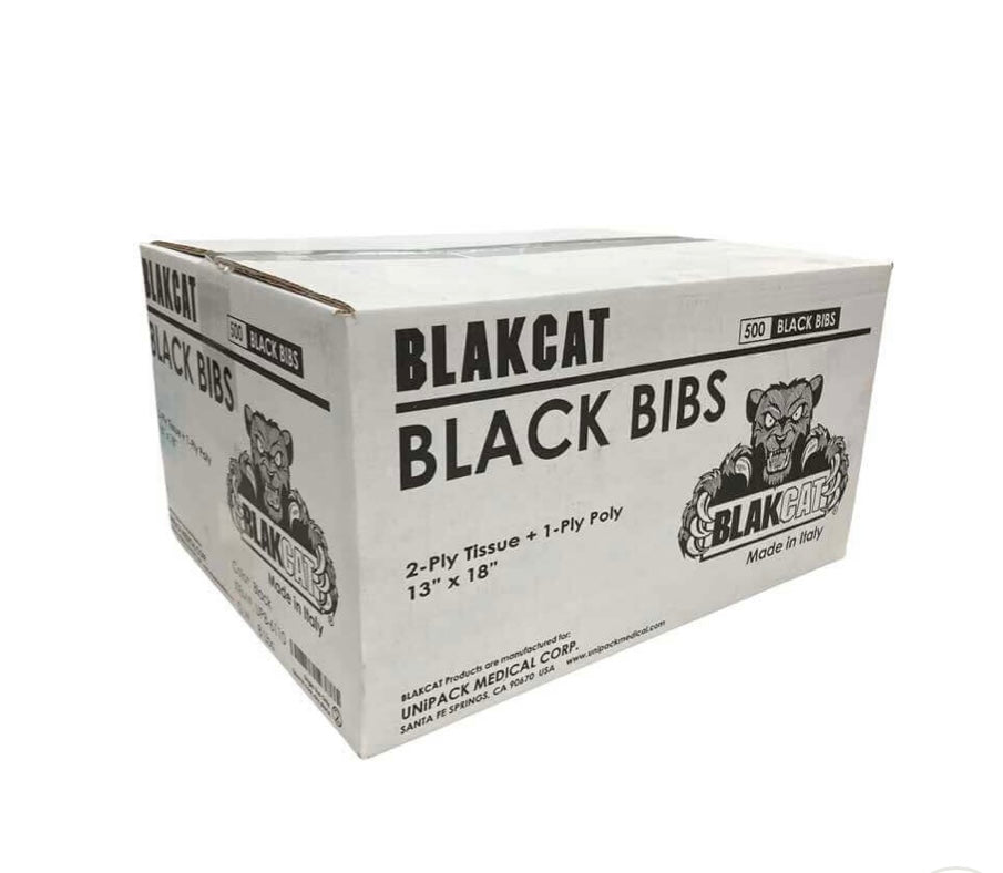 Black cat bibs