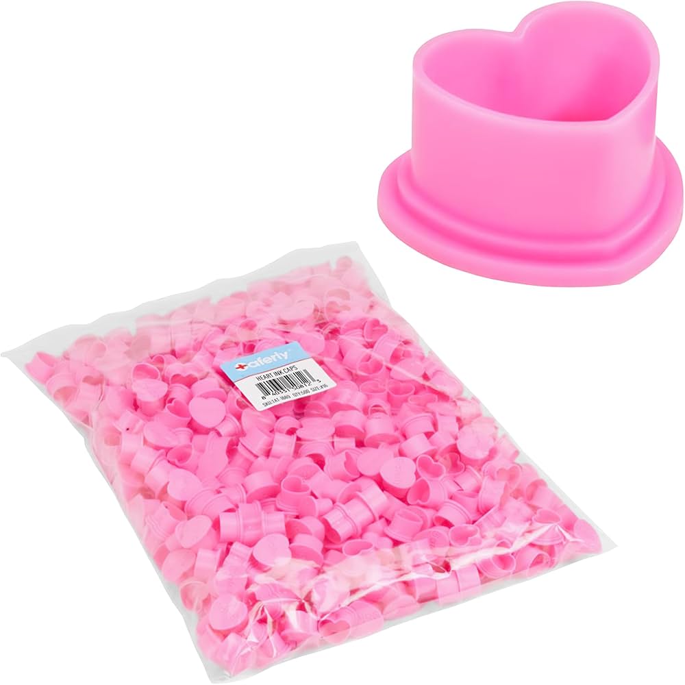Saferly heart ink caps pink