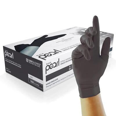 Black pearl latex gloves